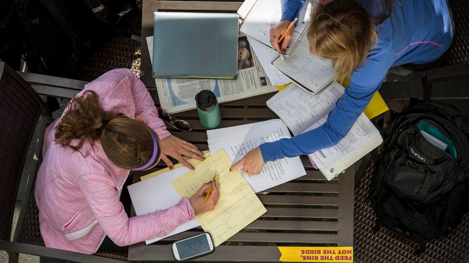 Students working together