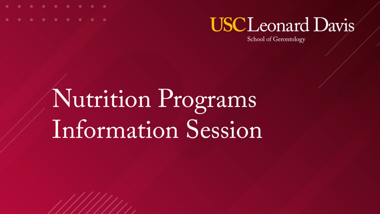 Nutrition Programs Information Session cover image