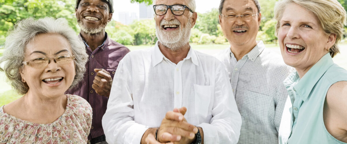 Group of Senior Retirement Friends Happiness Concept