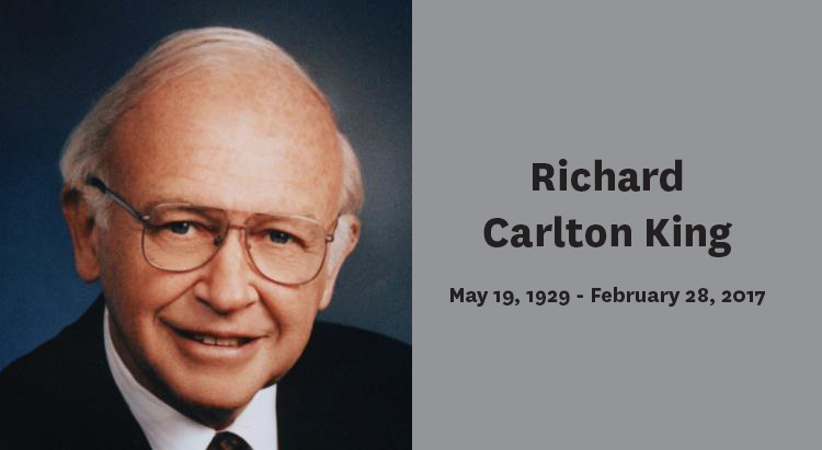 In Memoriam: Richard Carlton King, 87