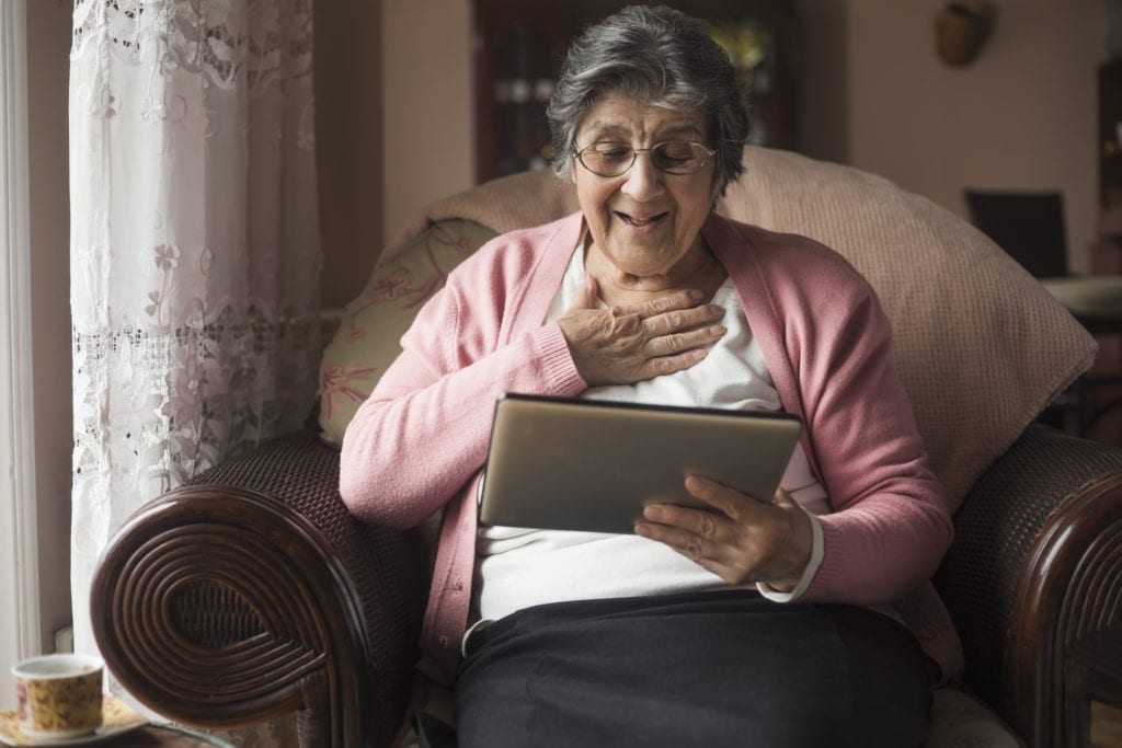 Video chat apps help older adults stay in touch while staying safe.
