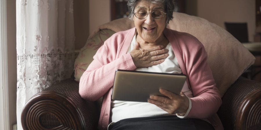 Video chat apps help older adults stay in touch while staying safe.