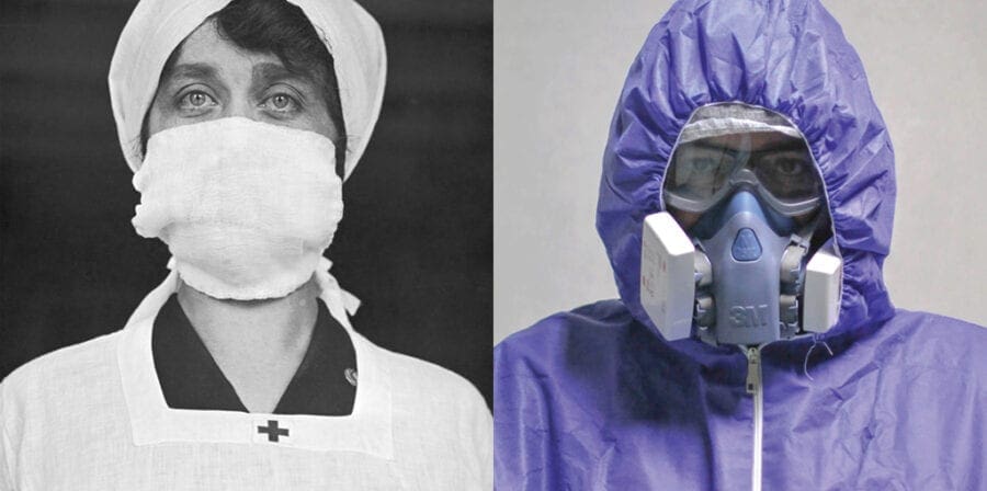 pandemic medical personnel then and now
