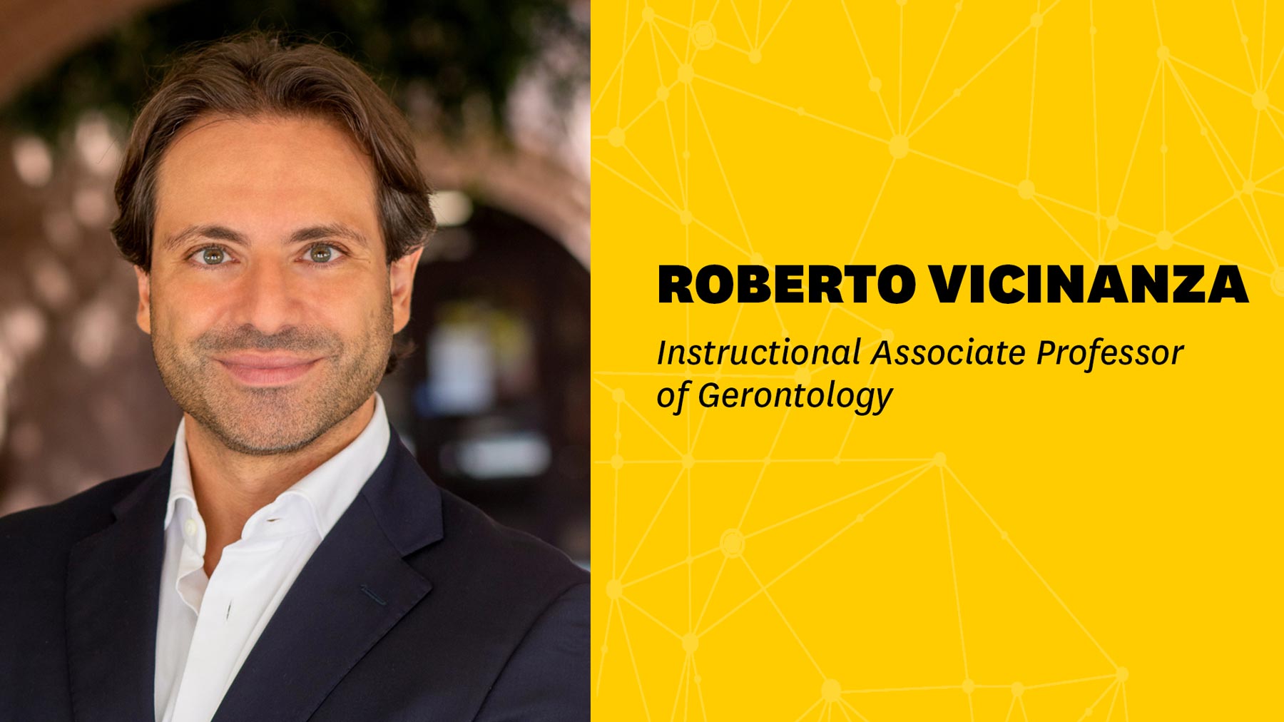 Instructional Associate Professor Dr. Roberto Vicinanza: Tips for healthy aging