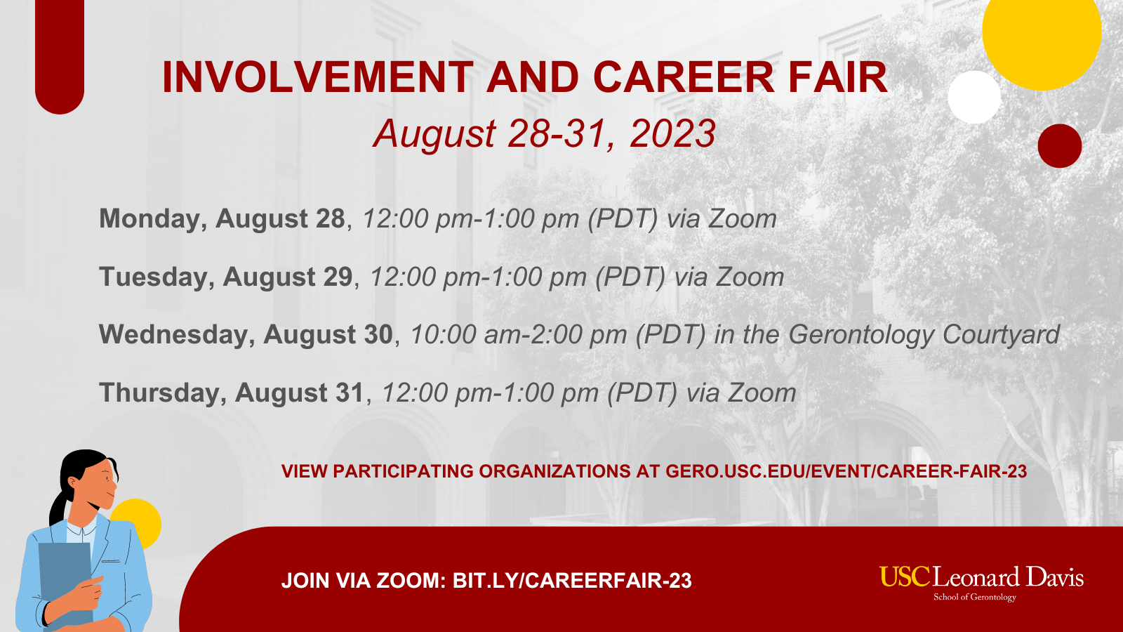 Flyer for Involvement and Career Fair